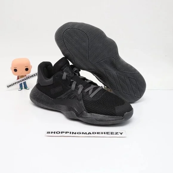 [US 8] adidas DON ISSUE #1 Core Bounce Basketball Shoes Triple Black Rare